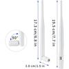 Dual Band 2.4GHz 5GHz 9dBi WiFi Antenna with PR-SMA Male Connector for Reolink Security Camera DVR Recorder WiFi Router Surveillance Monitor (Pack of