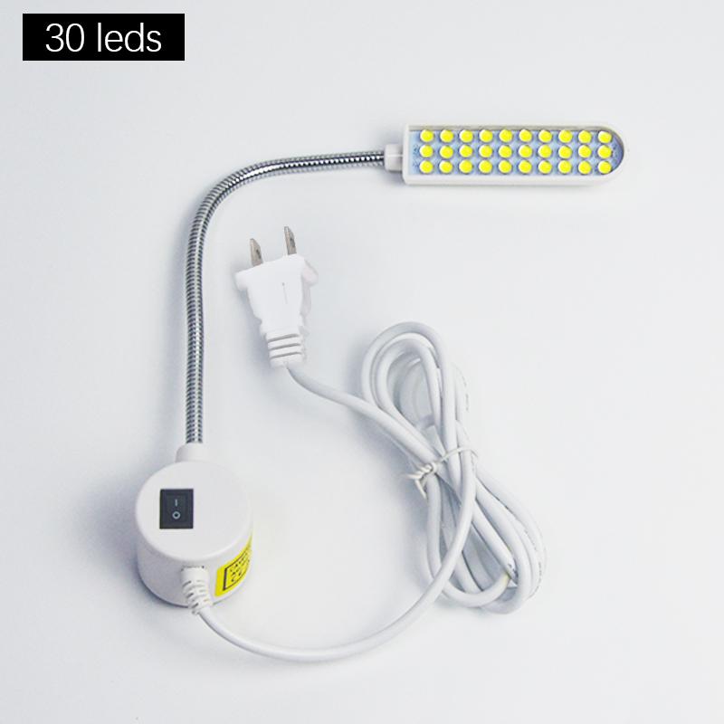 10/20/30 LEDs Industrial Lighting Sewing Machine Night Lights Home With Magnetic Flexible Adjustable For Base Adsorbed Work Lamp