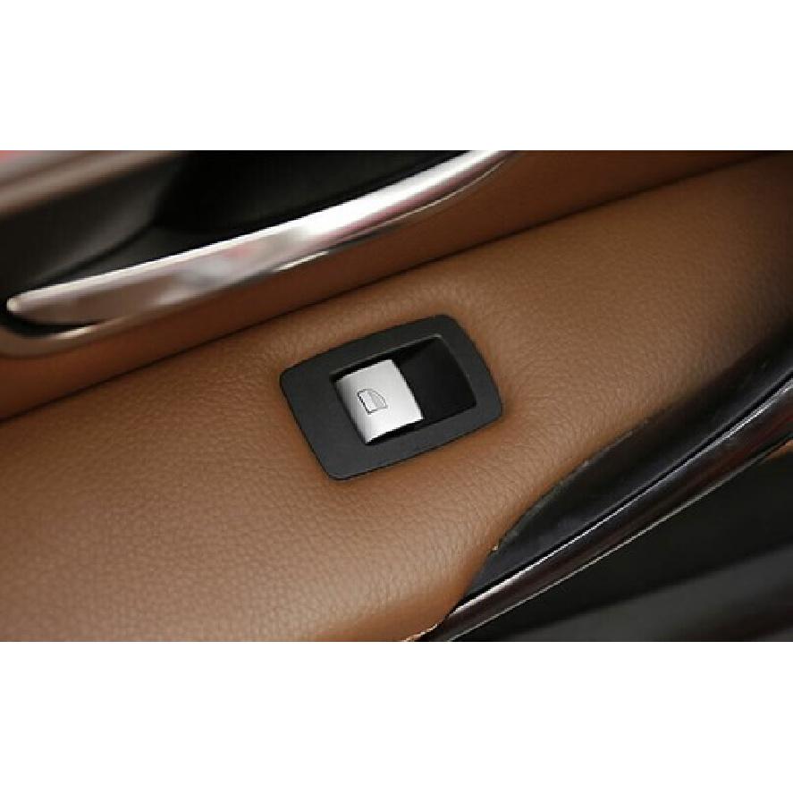 Matte Silver 2016-21 For BMW X1 F48 Trim Window Door Lock Control Switch Button