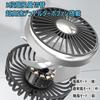 (New in Summer) Car Fan, Car Fan, USB Power Supply, Light Included, Double-Headed Headrest