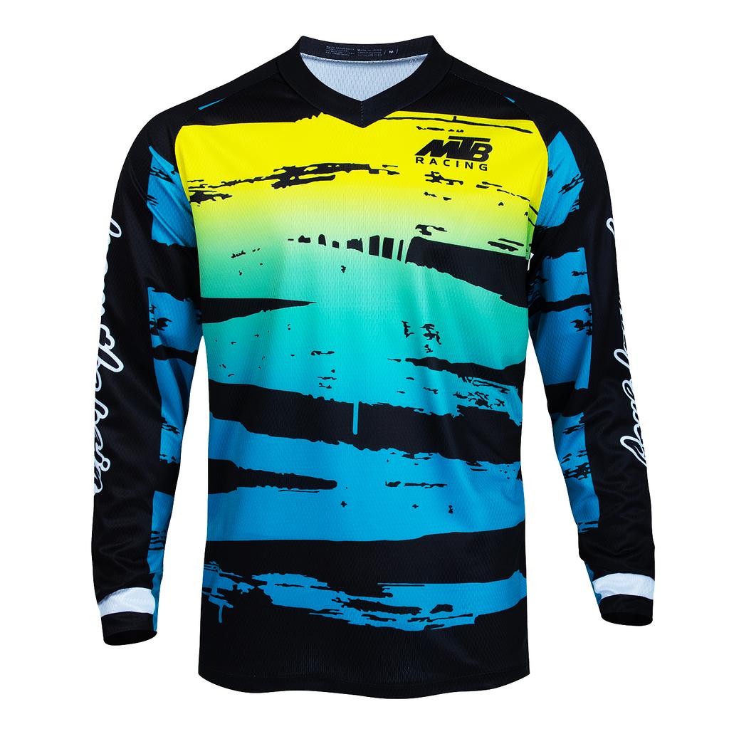 Men's Motorcycle Jersey MTB Mountain Bike T-shirt DH Cross-country Enduro Downhill Jacket Breathable Quick-Drying Sweatshirt