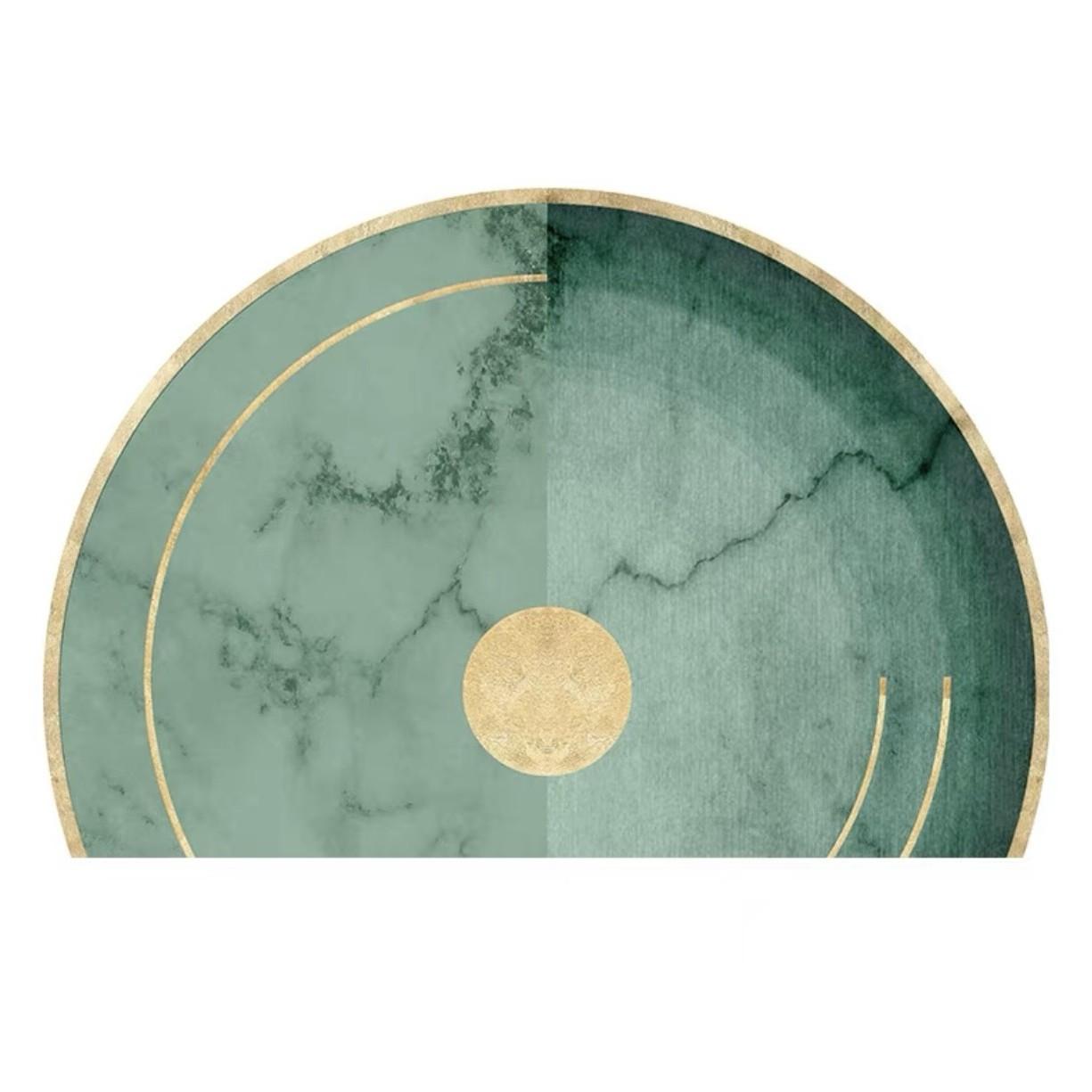 

Входной коврик для ног для входной двери дома, двери ванной комнаты, нескользящий полукруглый коврик 60 * 90CM