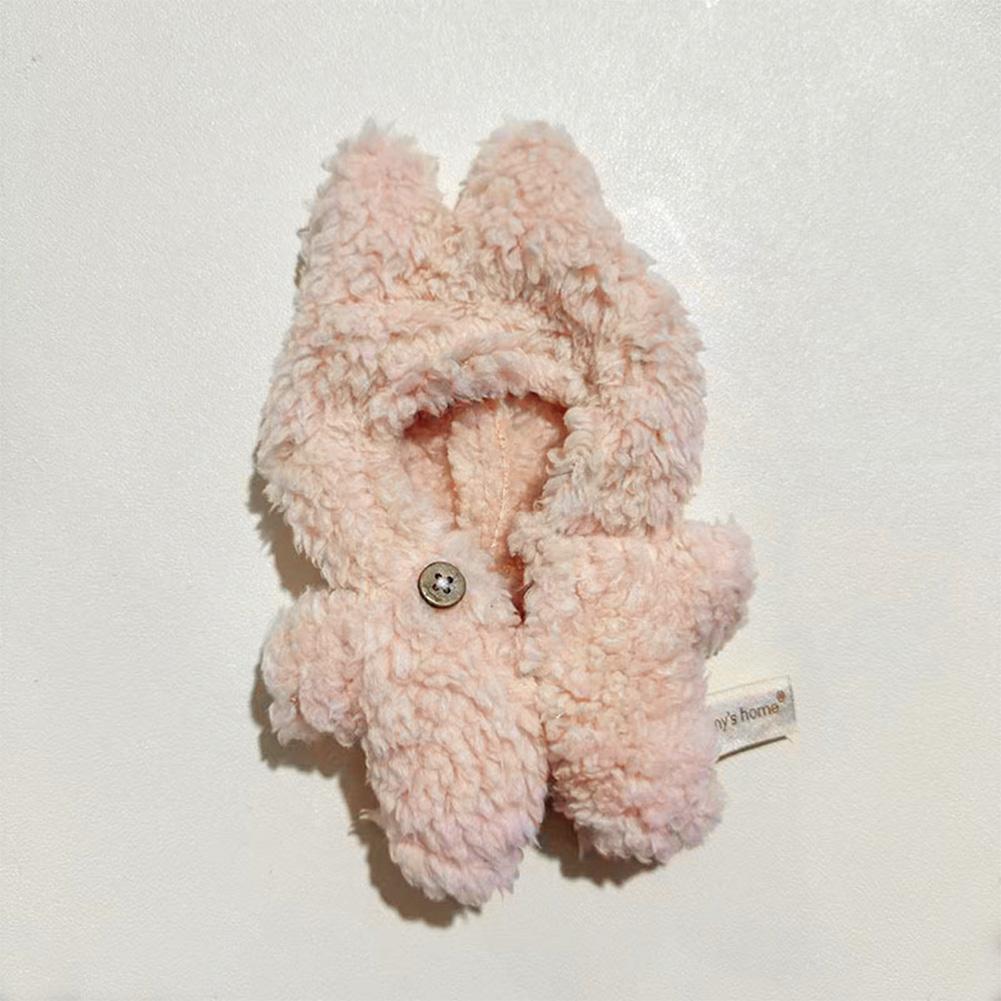 

Для 17 см Labubu V1/V2 Одежда Подвеска Labubu Сидящий Вечеринка Розовый Плюшевый Комбинезон для Labubu Ткань розовый