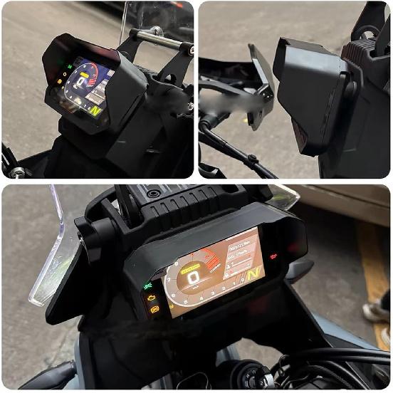 Black Dashboard Guard Protector Cover Compatible with CFMOTO Ibex 450 2025,Especially Designed,ABS Plastic,CFMOTO Ibex 450 Accessories