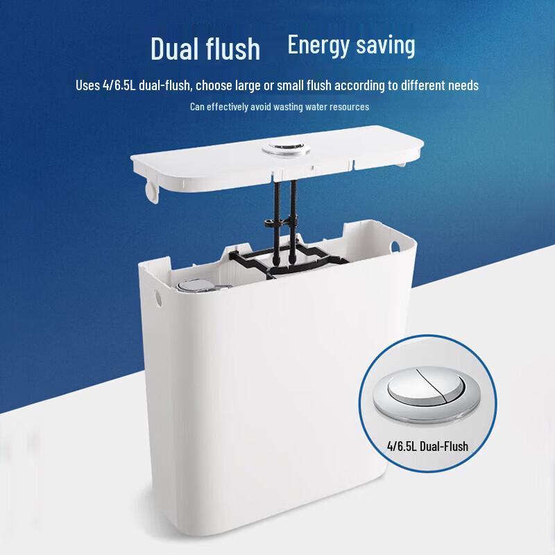 Jiumu Dvousplachovací dřepací záchodová mísa se štíhlou nádržkou