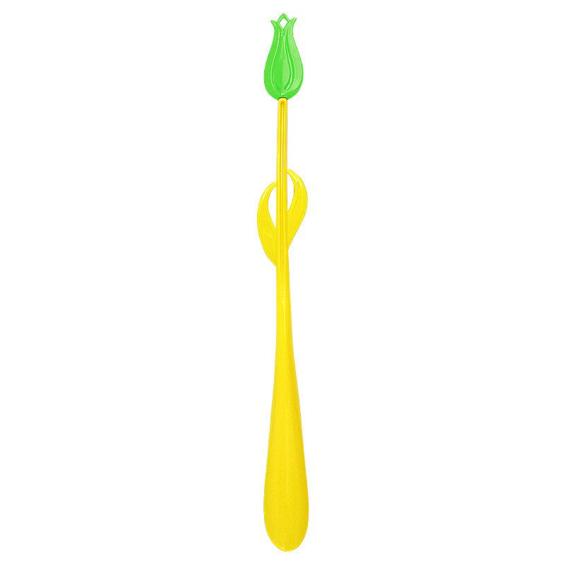 Add Long-handled Tulip Shoehorn for The Elderly, Pregnant Women, No Squatting, No Bending, Assisted Wearing Shoes, Household Lazy Shoehorn