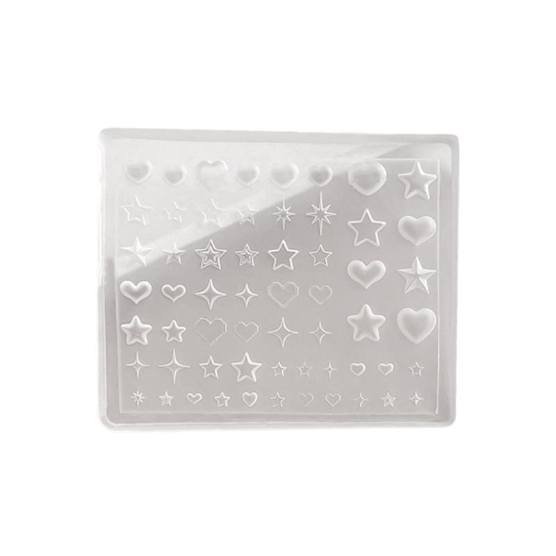 

Star Silicone Molds Heat Resistant For Resin Design Nail Art Accessory Making Nail Art Decoration Crafting Essential 1
