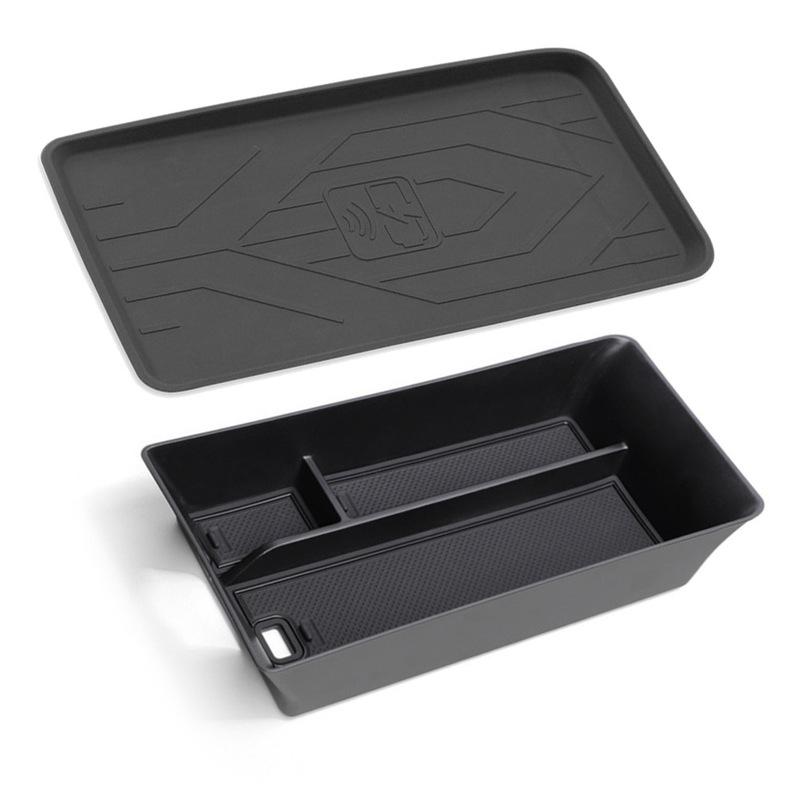 Center Console Organizer Tray Armrest Storage Box For Toyota For Camry Wireless 24-26 Charging Mat And Armrest Storage Box