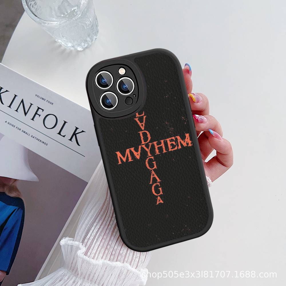Lady Gaga Ablums Phone Case For IPhone 16 15 14 13 12 11 Pro Max Plus Soft Leather Cover