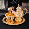 Wine pot set Large capacity wine pot Household retro high-end Baijiu cup Creative wedding Baijiu wine set ornament