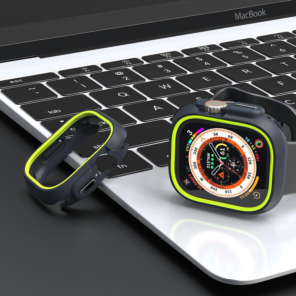 TPU Hülle für Apple Watch Ultra 49mm Hülle Gummi Schutz Stoßstange Rahmen Uhr Hülle iWatch Serie 8 7 6 5 4 SE 44mm 40mm 45mm 41