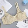 Hot Selling Sexy Back Lace Bra Ultra-thin Adjustable Traceless Underwear Women's Big Breasts Show Small Gathering Bra