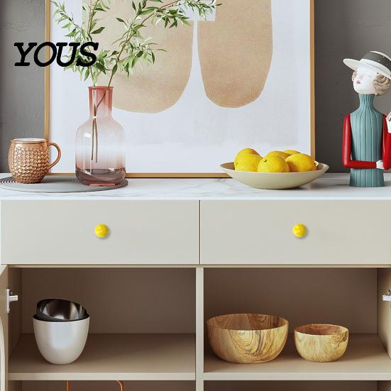 Decorative Drawer Pulls Colorful Ball Ceramic Knobs, Modern for Cabinets, Wardrobes Knobs Wardrobe & Furniture, Stylish Shaped Handles Home