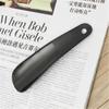 1/4 pz 16 cm Plastica Nera Cucchiaio Calzascarpe Forma a Cucchiaio Calzascarpe Sollevascarpe Flessibile Robusto Antiscivolo da Viaggio Portatile Mini Calzascarpe Pigri