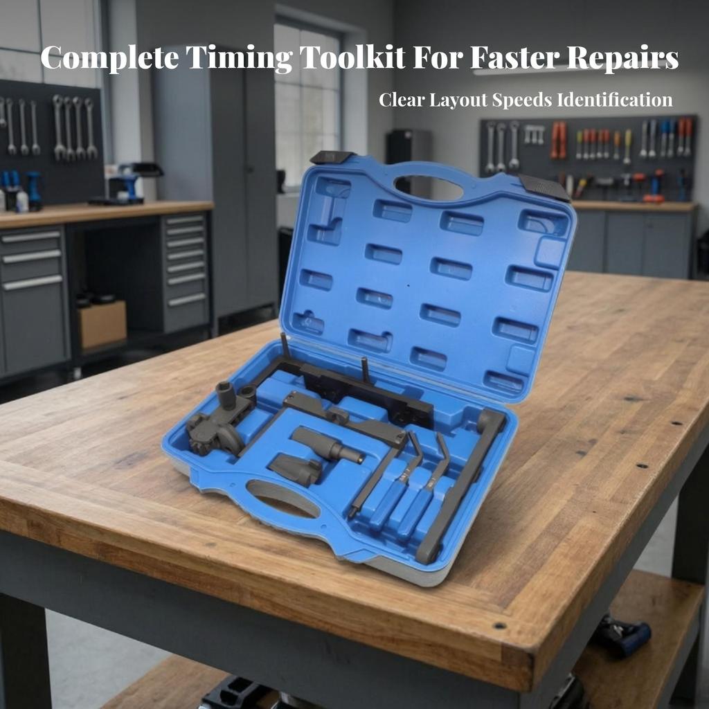 High-Precision Engine Timing Tool Kit | Heavy-Duty Steel Construction, Molded