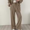 Spring and Autumn Suits with Temperament and Versatility Slim Fit Wide-leg Pants Suit Jacket Suit Pants Women