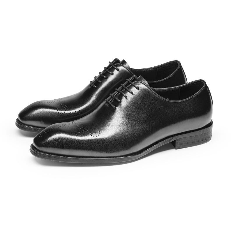 Vintage Italian Mens Wedding Dress Shoes Genuine Leather Handmade Brogue Wingtip Oxford Shoes Black Brown Formal Shoes for Men
