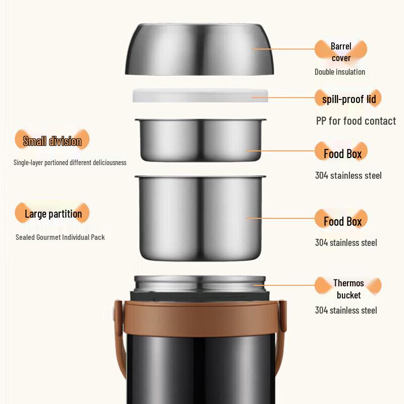 SUPOR Vacuum Insulated Stainless Steel Food Carrier
