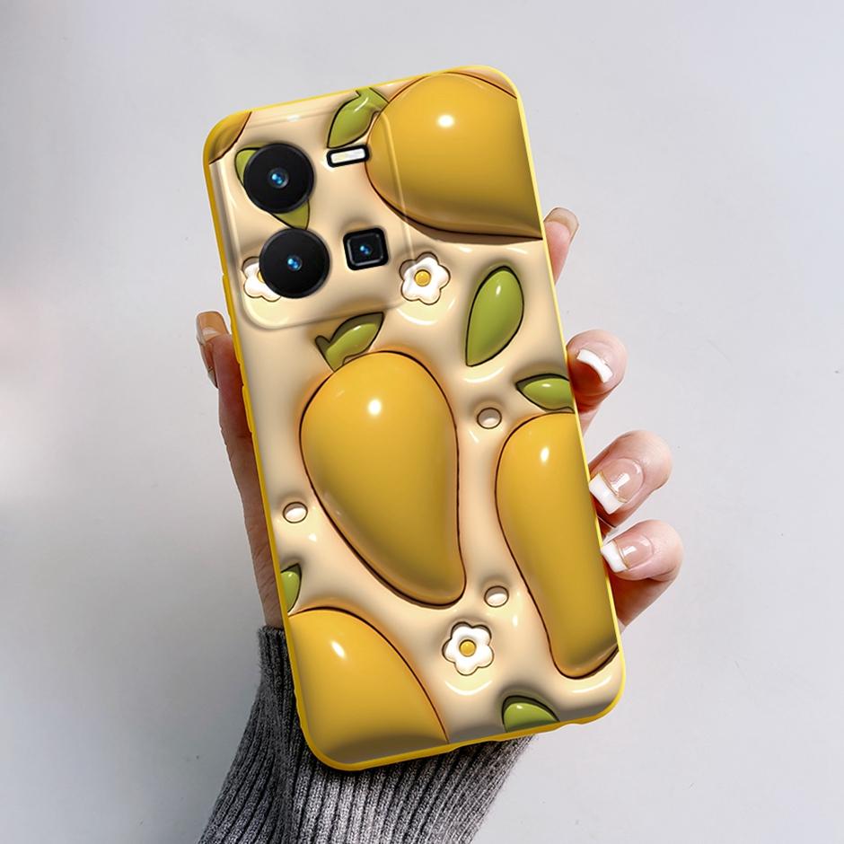 For vivo Y35 4G Protective Case For vivo Y35 4G Fashion Cartoon Phone Cases For vivo Y35 4G Beautiful Painting Back Cover Coque