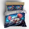 Cute Mouse Bedding Set - Kids Room Decor Soft Comfortable Duvet Cover Bedding Set Included 1*Duvet Cover & 2*Pillowcases, Gift