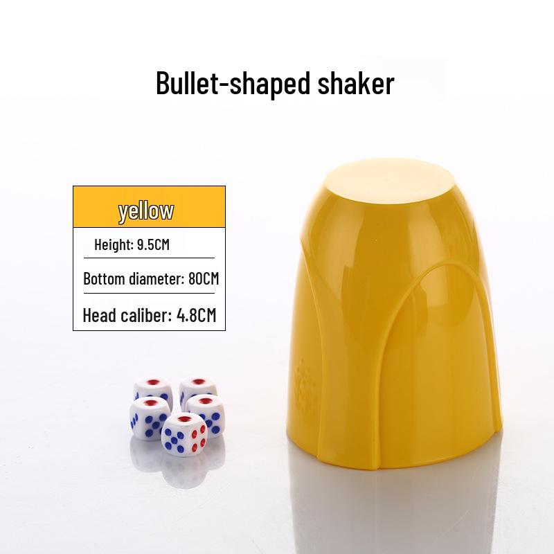 Electroplated Bullet Head Dice Cup - Drop-Resistant Nightclub/KTV Bar Sieve Cup