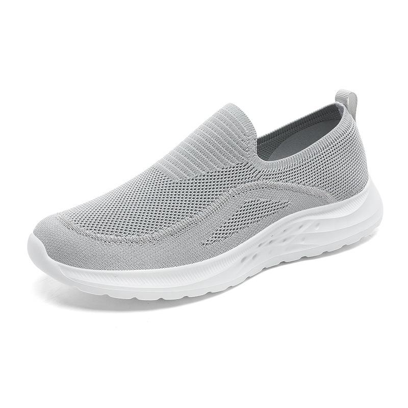 

Spring and summer new fly-woven breathable sports casual shoes men s outdoor walking thin one-pedal lazy shoes men s shoes 48