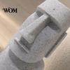 Moai Statue Model 3D Printed Action Figure, Movable Joints Articulated Easter Island Poseable Desktop Statues Rock Sculpture, Mini Desk Toy