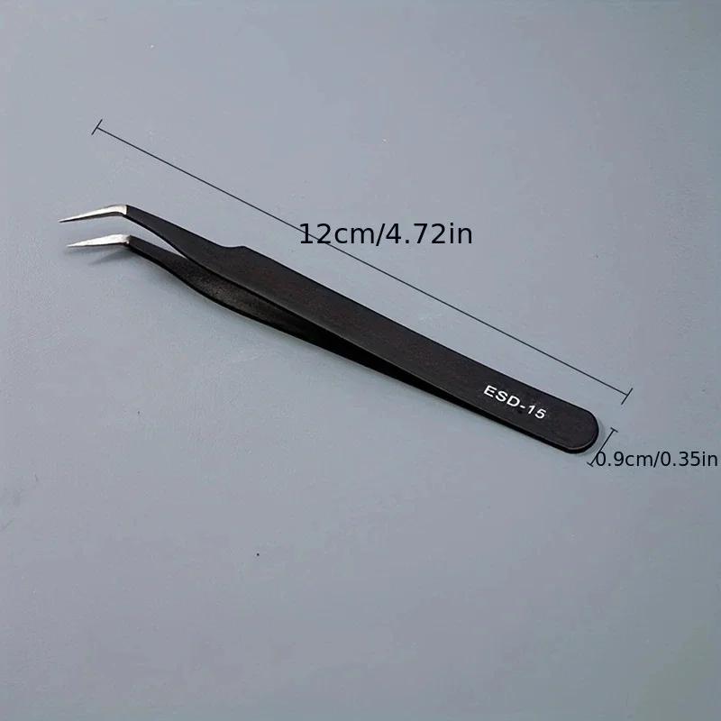 Stainless Steel Curved Straight Eyebrow False Eyelash Tweezers Nail Art Extension Makeup Tool Eeyelashes Tweezers