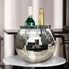Discos  Mirrored Ice Bucket Beverage Tub for Parities, Campings, Outdoor