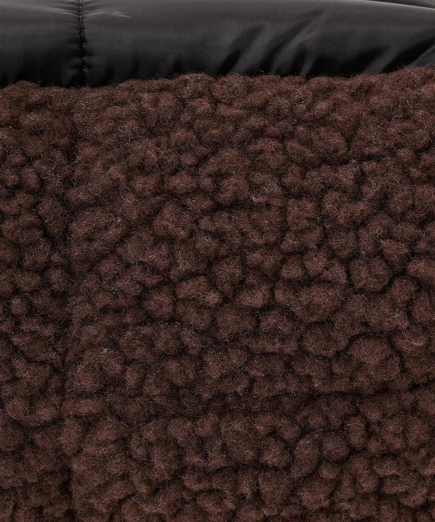 LeSportsac Official PUFFY CUBE CROSSBODY Shoulder Dark Chocolate Sherpa Bag/3976 Women's