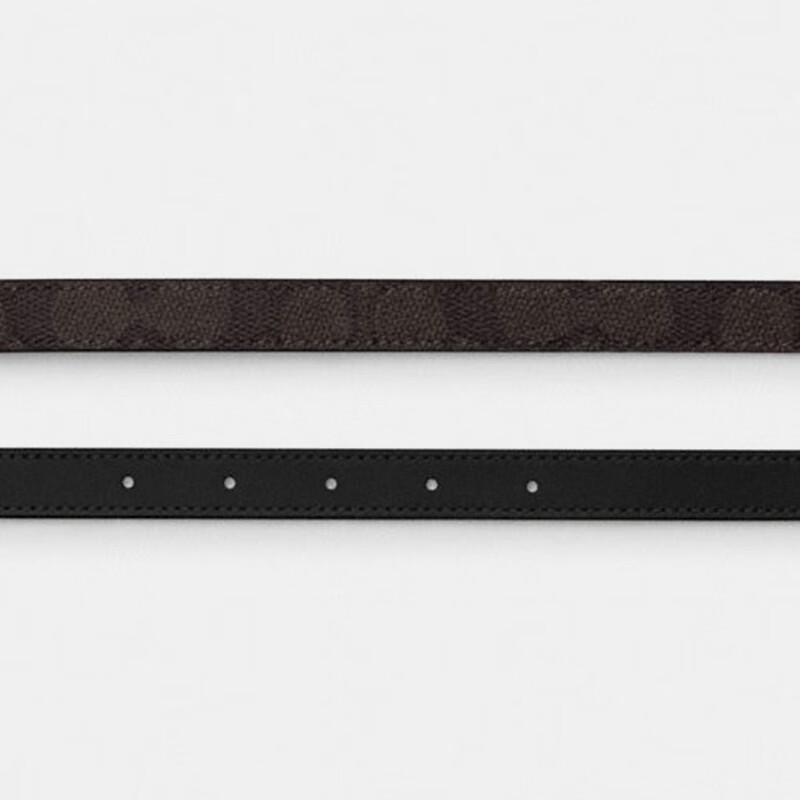 Damski pasek Coach z klamrą na pin z sygnaturą C