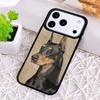 Doberman Dog print Phone Case for iPhone 17 Air 16 15 11 12 14 13 Pro Max Shockproof Cover
