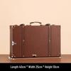 Vintage Republic of China Handheld Leather Document Box for Home & Photography Display