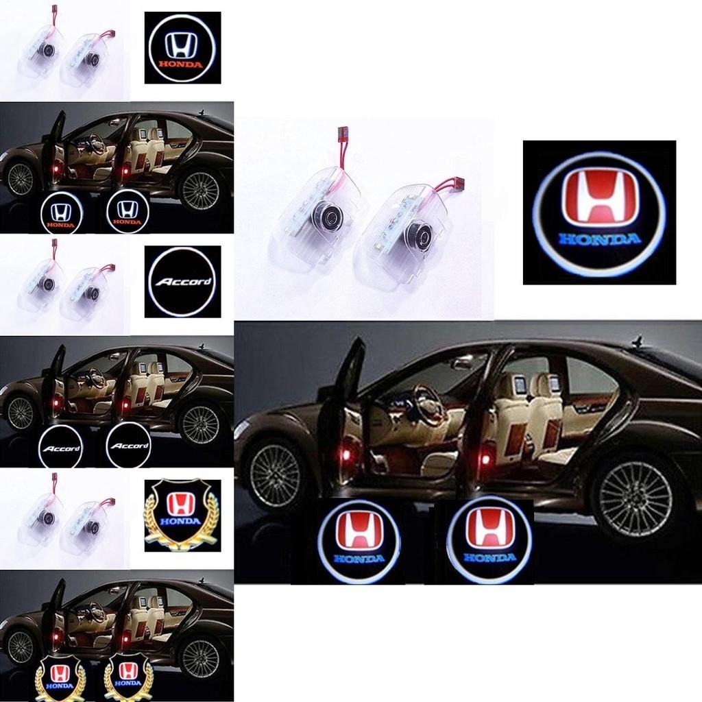 2pcs Led Car Door Step Welcome Projector Courtesy Shadow Light For Honda**