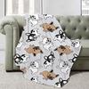 French Bulldog Digital-printed Polyester Bedroom Velvet Flannel Soft Sofa Cover Blanket Fleece Soft Sofa Cover Blankets for Beds
