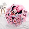1pc Minnie & Butterfly Pattern Umbrella, Fashionable, Personalized, High-Value Folding Umbrella, a Must-Have for Summer, 8-Rib Durable Iron