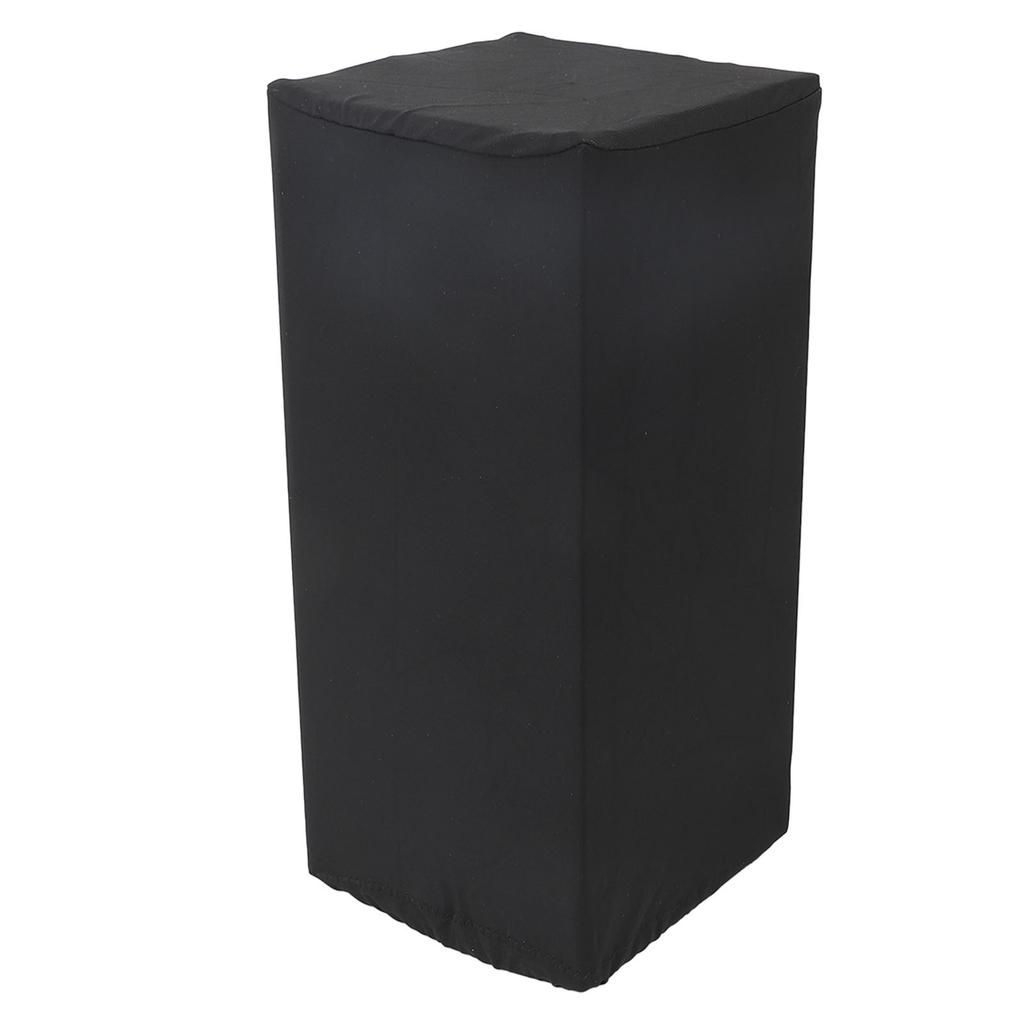 Speaker Cover Nylon Dust Proof Rain Proof Elastic Speaker Protective Cover for Indoor Outdoor Black
