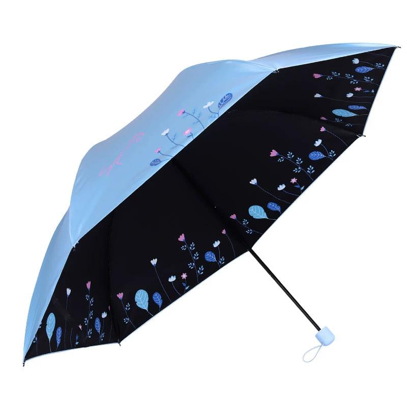 Paradise Umbrella Sun Umbrella Women's UV-Proof Umbrella Lightweight Dual-Use Umbrella Foldable Vinyl Sun Protective Fresh