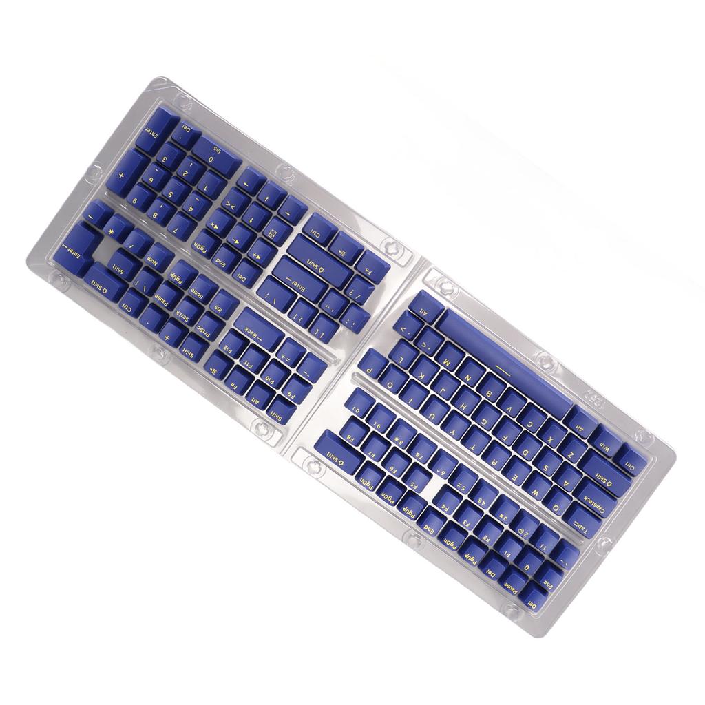 132 Key PBT Keyboard Keycaps OEM Height Secondary Injection Molding   Combination Matte Keycaps for Mechanical Keyboard
