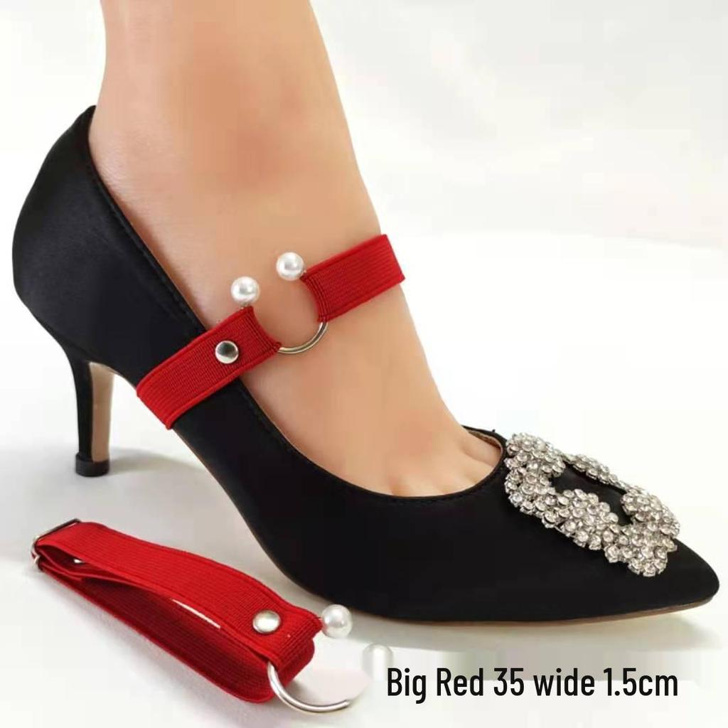 Lacets Ajustables à Boucle Perle Anti-Chute Élastiques pour Chaussures Surdimensionnées