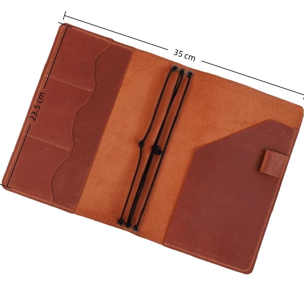 Compact Notebook Organizer Loose Leaf Book Protective Cover Vintage Notebook Cover  For Hobby