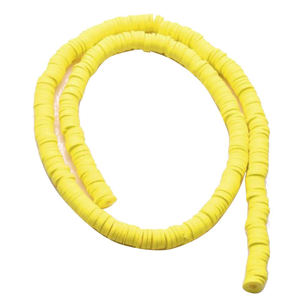 Yellow Flat Polymer Clay Bead DIY Decoration Polymer Clay Disc Beads for Necklaces Bracelets