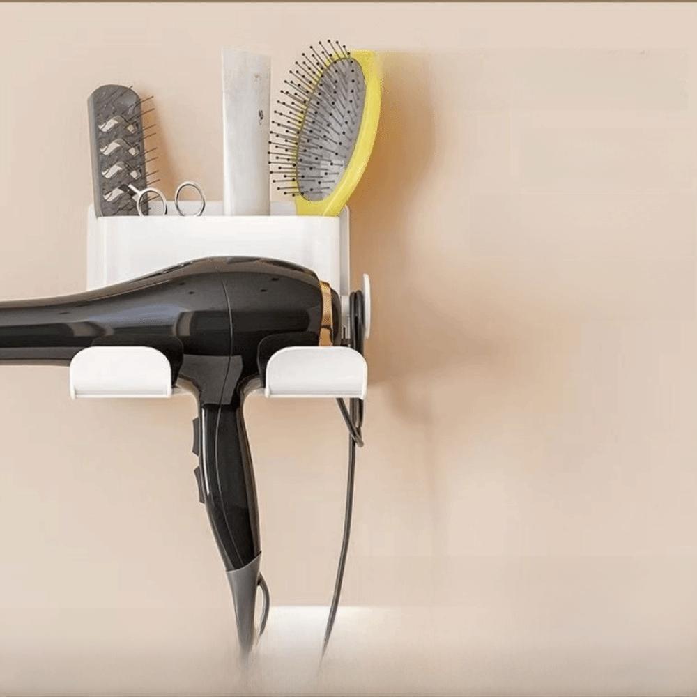 Self-adhesive Hair Dryer Holder Portable Hair Straightener Stand Bathroom Storage Rack  Bathroom