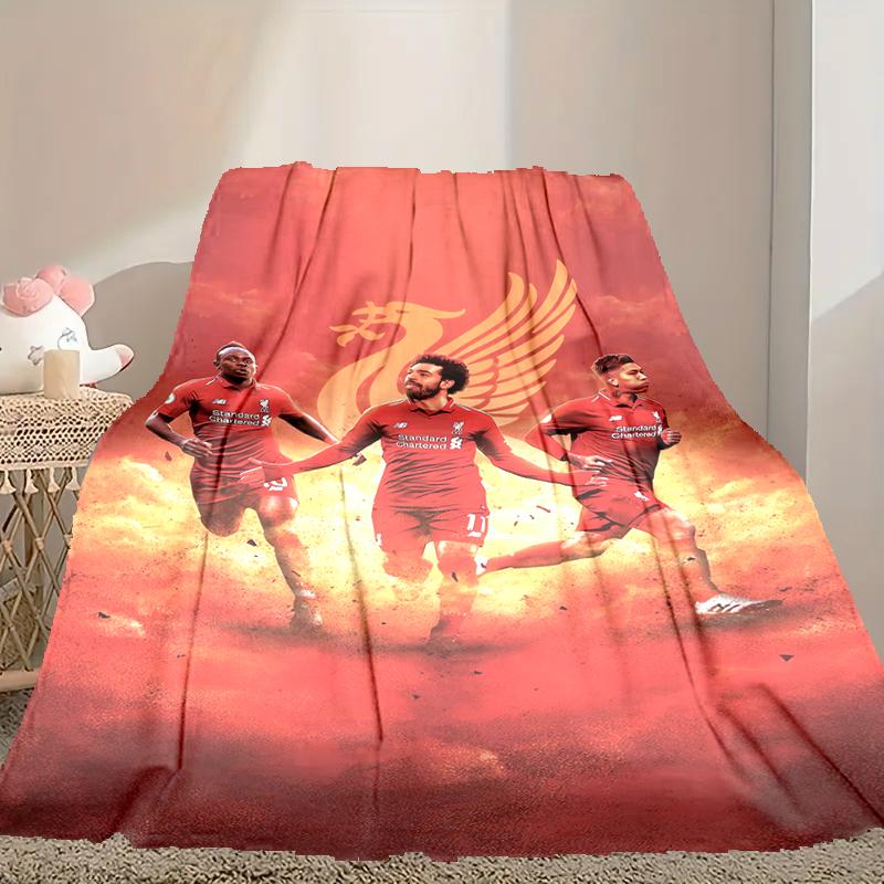 Liverpool FC Blanket Lightweight Print Throw Blanket For Couch, Bed, Car, A Heartfelt Gift for Your Family and Friends