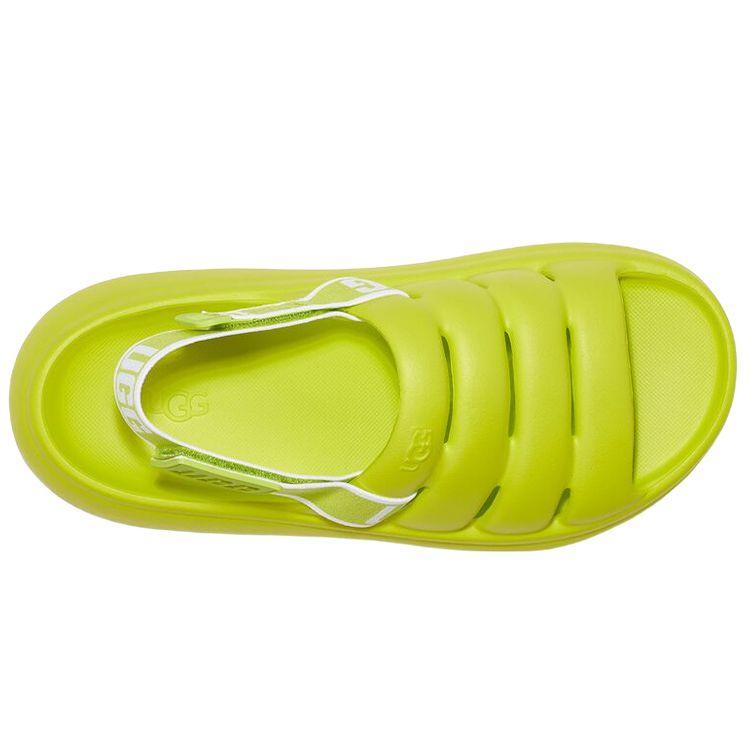 UGG Fluff You Sandalias de Moda Casual Cómodas Sandalias de Mujer Verde 1126811-KLM