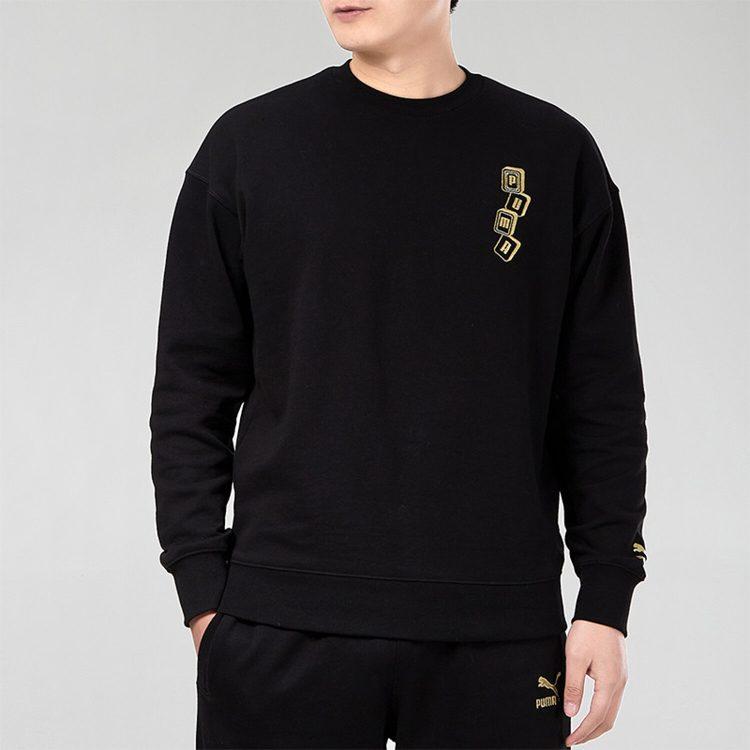 PUMA YOTOX Sweatshirts Men's Black Crew Neck Moderate Regular 531298-01