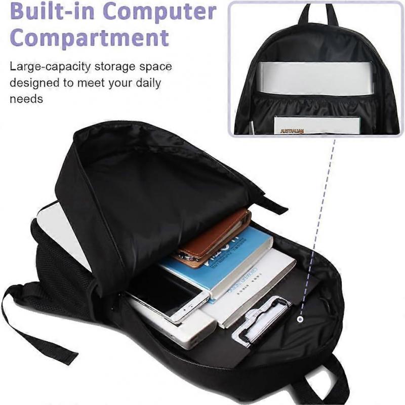 Anime Children's Backpack 3D Printed School Bag Cartoon Style Model5 Adjustable Straps