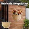 Panier en rotin tressé, idéal pour les débutants, rangement pour clés, organisateur de salle de bain, motif tournesol, panier de méditation.