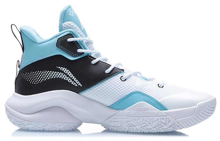Li Ning Power 7 Textile, Synthetic Leather, TPU Cushioning Slip Resistant Abrasion Resistant Coverage Support Mid top ABPQ041-1