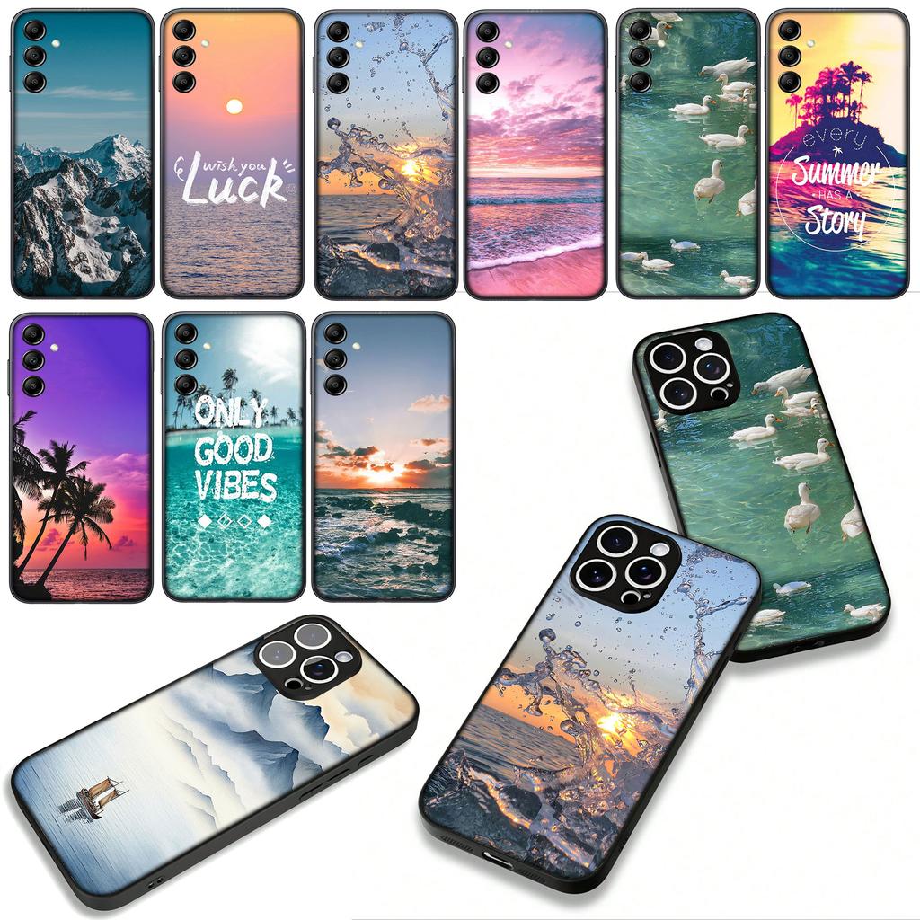 Cover for Xiaomi Redmi Note 14 12 13 ProPlus A4 A3 Pro Plus 12C 13C 14C 5G Phone Case Beach Mountain Sea Travel Sand